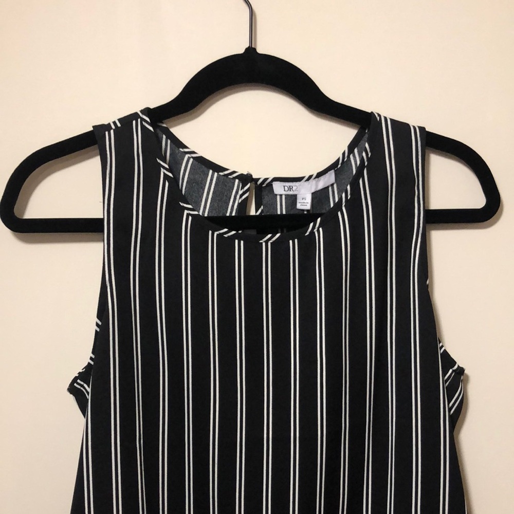 Black Striped Women’s Tank Blouse